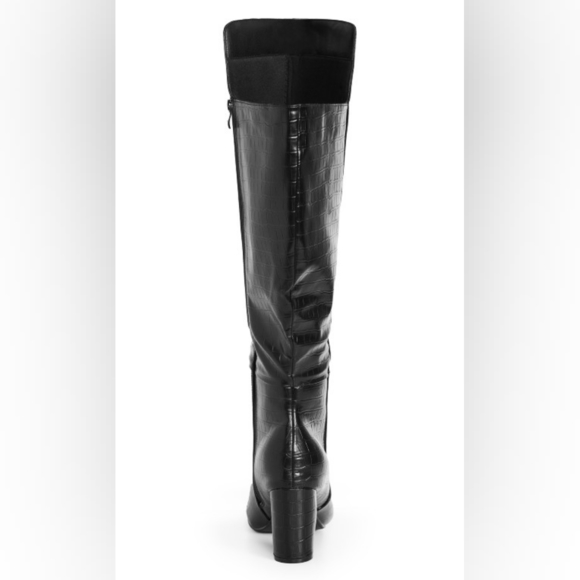 NEW AVENUE TALL BELLISIMO BOOT IN BLACK (WIDE WIDTH/ WIDE CALF) - Picture 3 of 9